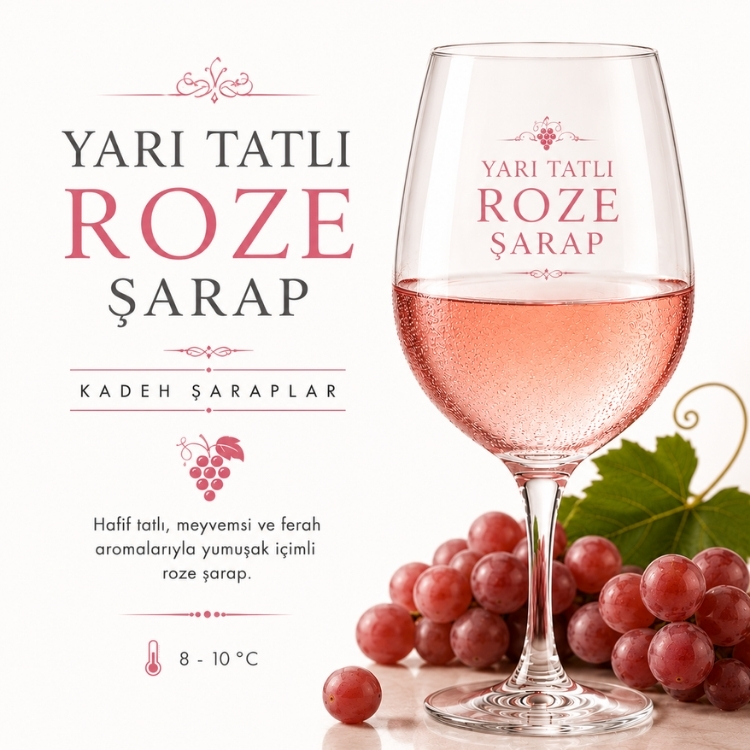 Semi-Sweet Rosé Wine