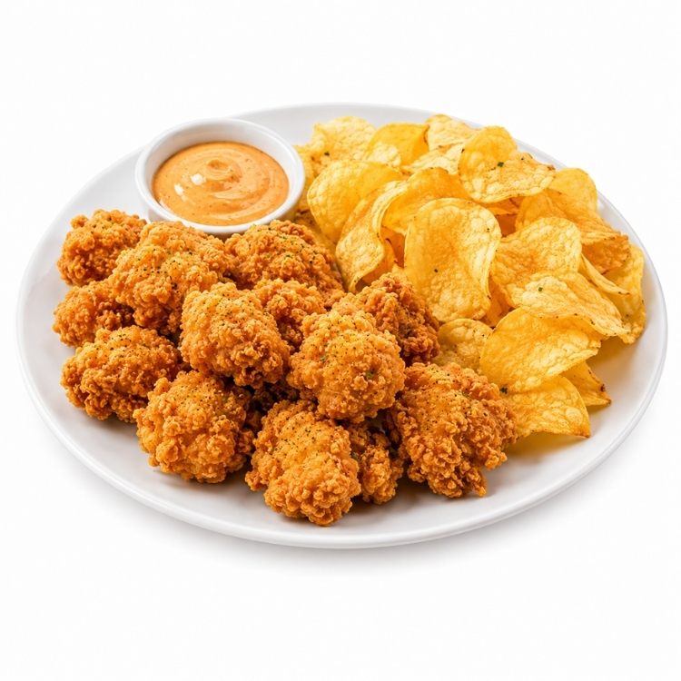 Çıtır Tavuk Parçaları ve Cips
