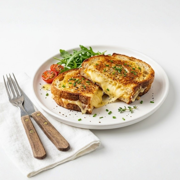 Peynirli Kızarmış Tost Ekmeği